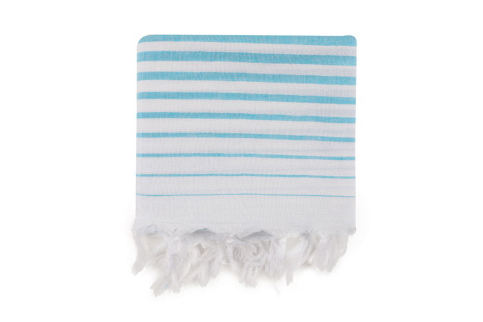 Mijölnir Toalla de Playa Fouta Turquesa 100% Algodón 90 x 180 cm